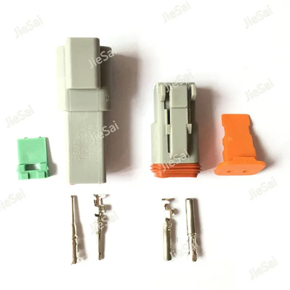 2 Pin Female Male DT Series Waterprooof Auto Plugs Car Connector DT04-2P AT04-2P DT06-2S AT06-2S For Deutsch