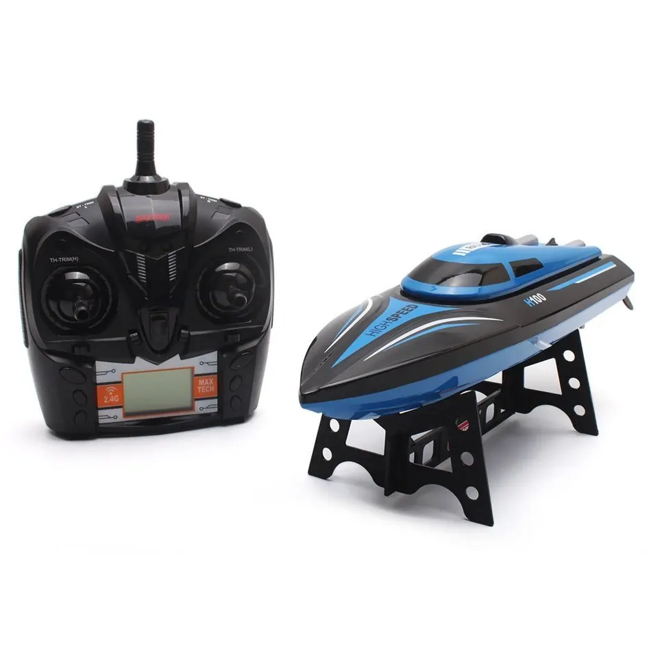 

NEW High Speed RC Boat H100 2.4G 4Channel 25km/h With LCD Screen Racing Remote Control Boat Toys For Children Gifts Outdoor Toys