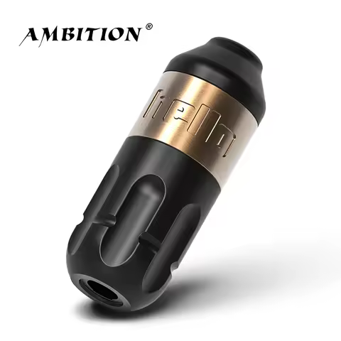 Ambition Rotary Tattoo Machine Stroke 4.0mm Permanent Makeup Pen Coreless Motor Grip 33mm RCA Interface For Body Art