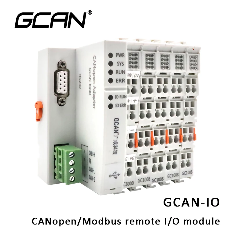 GCAN-IO Coupler CANopen/Modbus/Ethercat/Profinet Adapter Communication Module