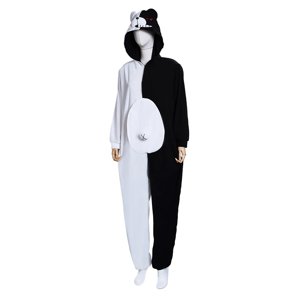 Danganronpa Cosplay Dangan Ronpa Monokuma Monomi Cosplay Pajamas Costume Jumpsuit Sleepwear