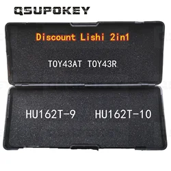 1PCS Big Discount Lishi 2in1 Tool TOY43R TOY43AT HU162T9 HU162T10 Locksmith Tools For a Special offer On Sales Lishi tools