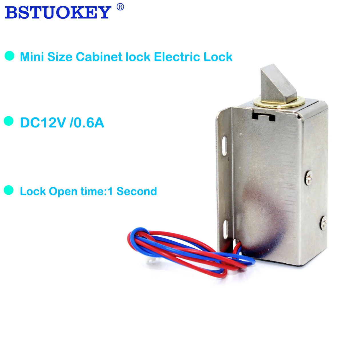 

Electronic Lock Catch Door Gate 12V 0.6A Door Lock Control Intelligent Door Mini Cabinet Lock Access Control