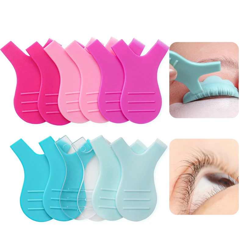 Brosse à cils en plastique réutilisable en forme de Y, recourbe-cils greffés, lifting des cils, outils de maquillage et de mascara, 10 pièces