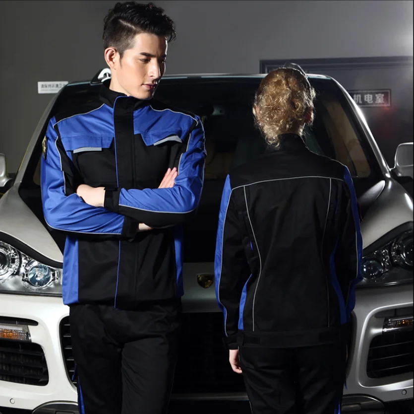 Welding Clothing Workwear Clothes Men Women Long Sleeve Workmen Uniform Car Workshop Working Suit Mechanical Repairmen Coveralls