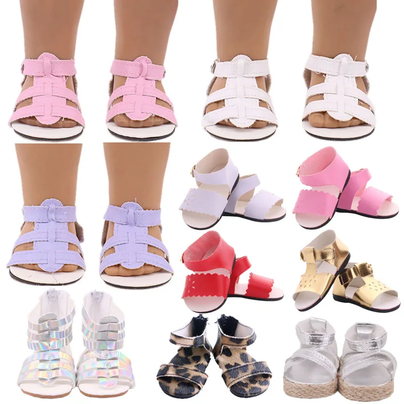 Zapatos para muñecas de 7CM, sandalias para muñecas americanas de 18 pulgadas y 43cm, accesorios para muñecas recién nacidas, juguete para niñas de nuestra generación 1/3 Blyth Rusia DIY