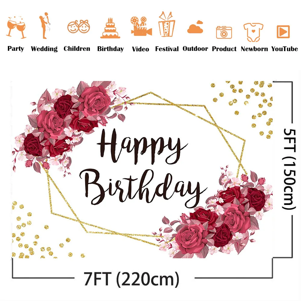 خلفية لصور النساء البالغات لحفلات أعياد الميلاد وزهور النبيذ الأحمر خلفية لصور المكالمات المصورة بنقاط لامعة ذهبية وخلفيات للصور