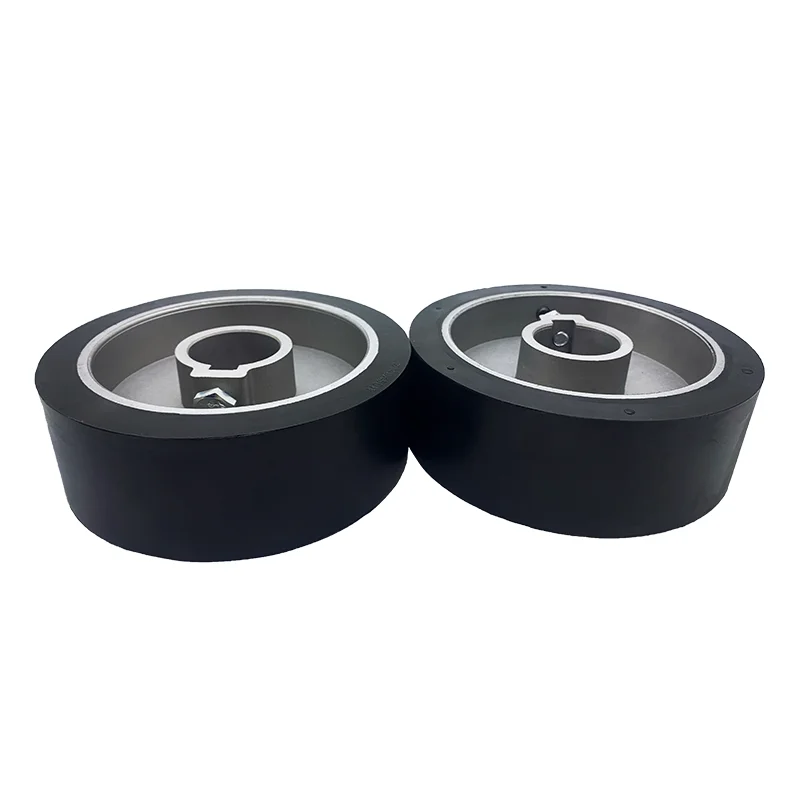 المطاط عجلة تغذية الأسطوانة للنجارة ، آلة استواء الخرسانة ، مادة ممتازة ، 4 Sider ، 140x35x50 مللي متر ، 1 قطعة