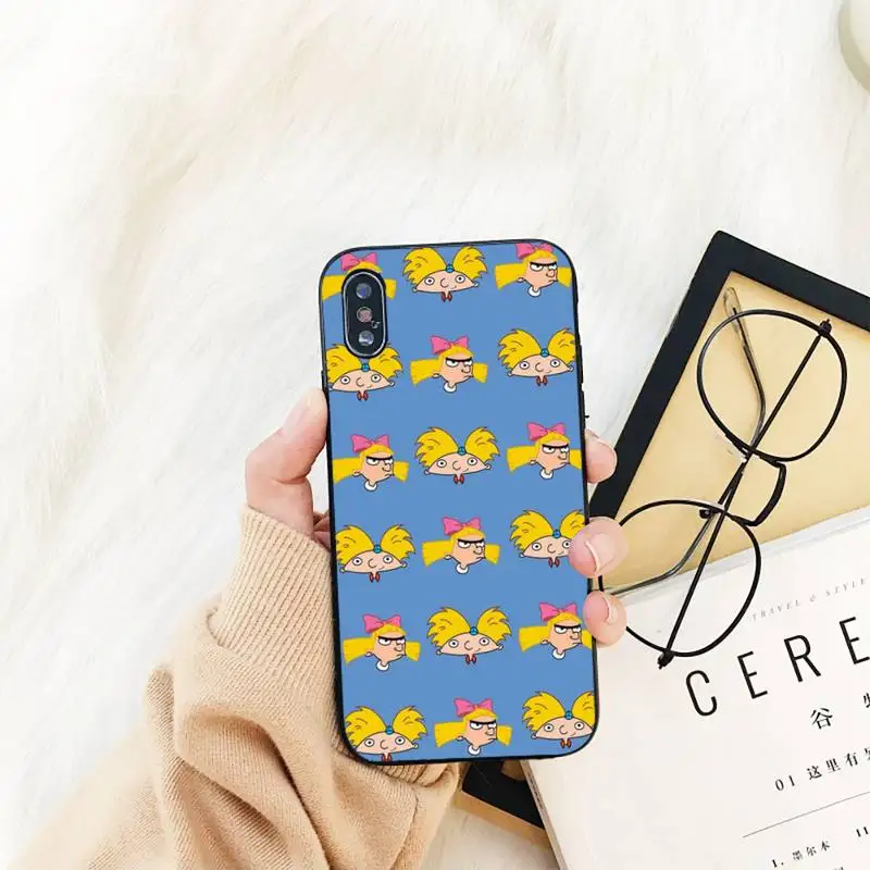 Hey Arnold Helga Luxury Unique Phone Cover For iphone 13 11 8 7 6 6S Plus X XS MAX 5 5S se 2020 11 12pro max iphone xr case