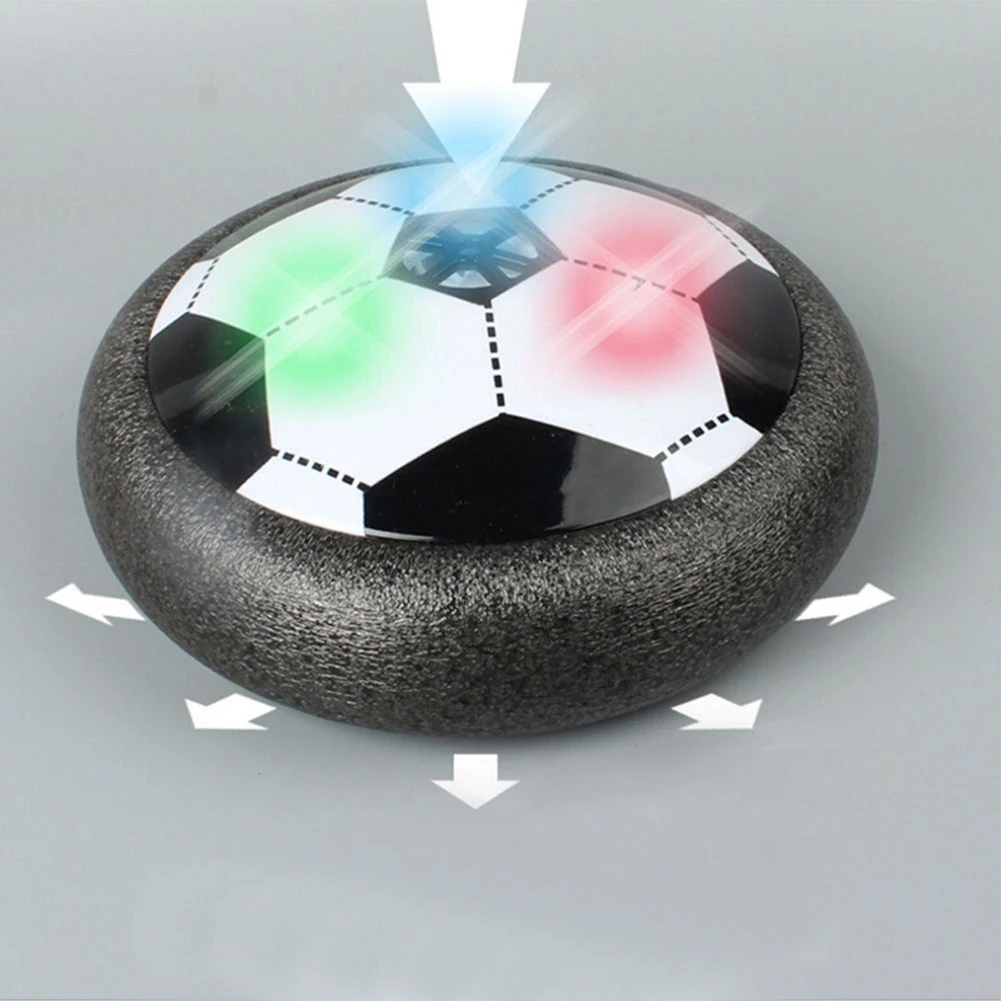 Kids Levitate Suspending Soccer Ball Air Cushion Floating Foam Football with LED Light Gliding Toys Soccer Toys Kids Gifts J0467