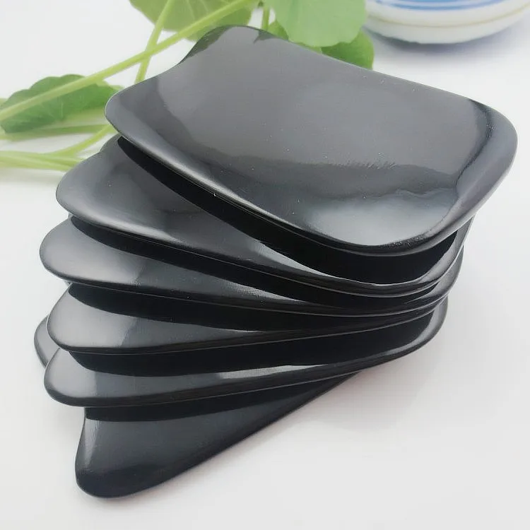 Chinese Traditional GuaSha Board Acupuncture Massage  100% Thicken Buffalo Horn/Scrapping/gua sha therapy Stone Needle