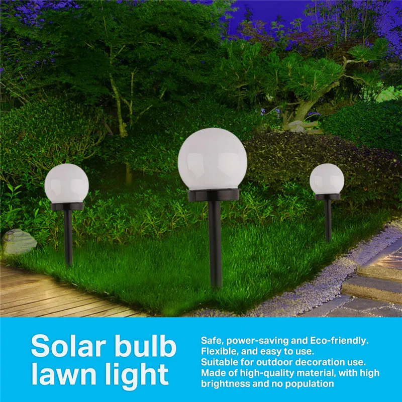 6 pcs/lot Solar Garden Light Waterproof LED Bulb Lawn Garden Light Outdoor Camping Night Lights Solar Powered Landscape Lamp