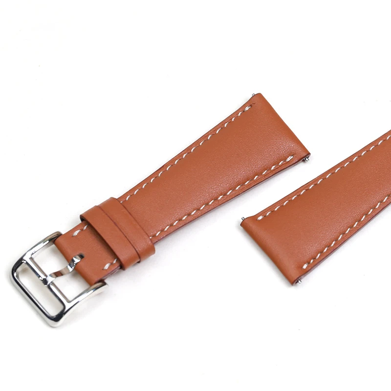 PESNO Smooth Grain Calf Skin Leather Watch Straps Men Watch Accessories Suitable for ARCEAU W036757/035184/W044822