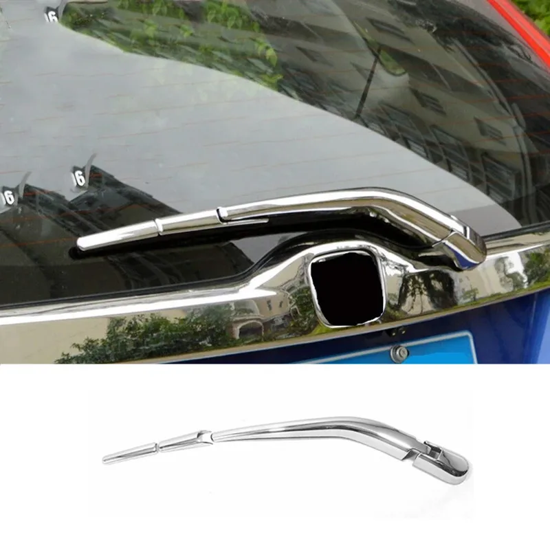 

For Honda FIT JAZZ 2014 2015 2016 2017 2018 ABS Chrome Car rear Wiper strip frame cover trim strip accessories car styling 4pcs