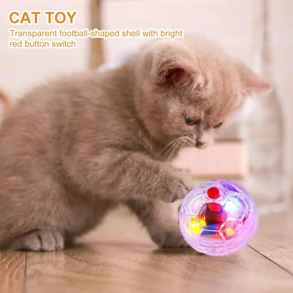 Pet Toy  Transparent   Pet Ball Toy Luminescent Pet Kitten Dogs Ball Toy