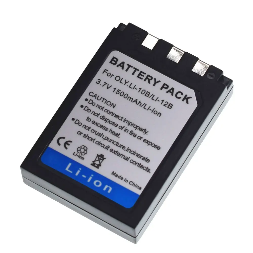 Li12B Li 12B 10B Li10B بطارية لأوليمبوس حقيقية Li-10B Li-12B Li-10C Li-10CN شاحن رفيع
