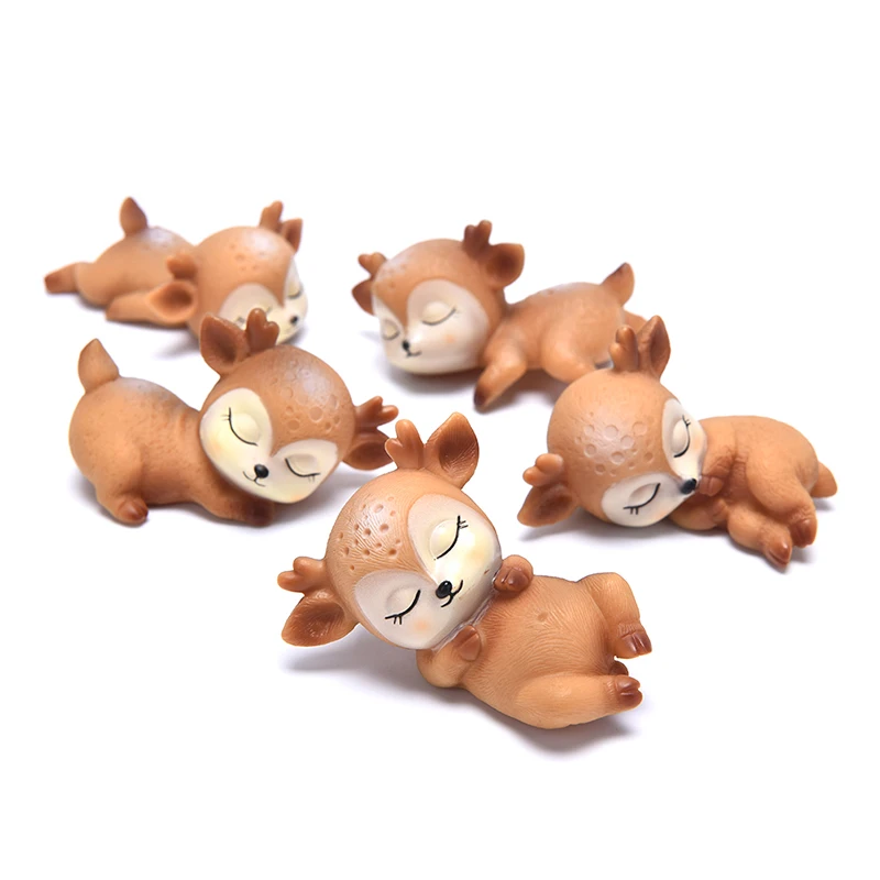 Silicone Mold Sleeping Deer DIY Resin Mold Chocolate Fondant Cake Decoration Tools