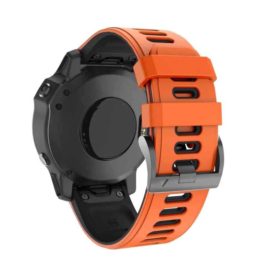 26 22 20mm smartband z zegarkiem pasek do zegarka Garmin Fenix 6 6S 6X Pro 5X 5 5S Plus 3HR D2 S60 Quick Release silikonowe Easyfit opaska na nadgarstek