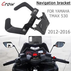 Windscren Bracket Mount Smartphone GPS Holder For YAMAHA TMAX T-MAX 530 2012-2016 2015 2014 2013