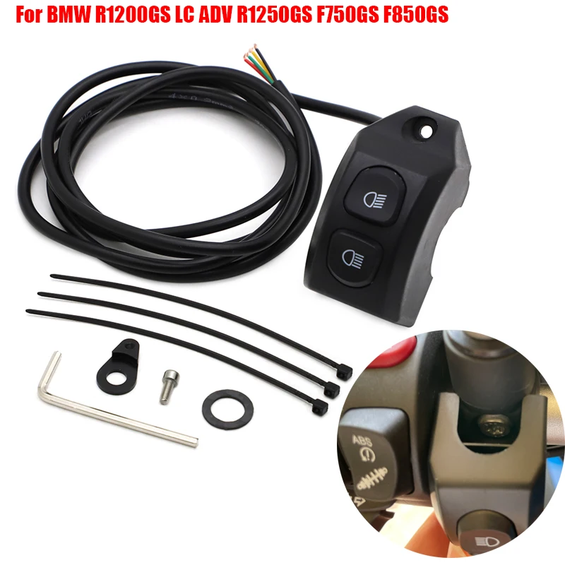 For BMW R1200GS R1250GS Handle Fog Lights Switch Smart Control relay R 1200 GS R1250GS F850GS F750GS ADV Adventure LC Motorcycle