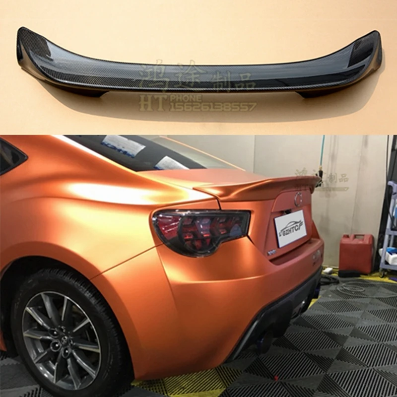 

For Toyota GT86 Subaru BRZ Spoiler 2012-2015 Carbon Fiber Rear Roof Spoiler Wing Trunk Lip Boot Cover Car St