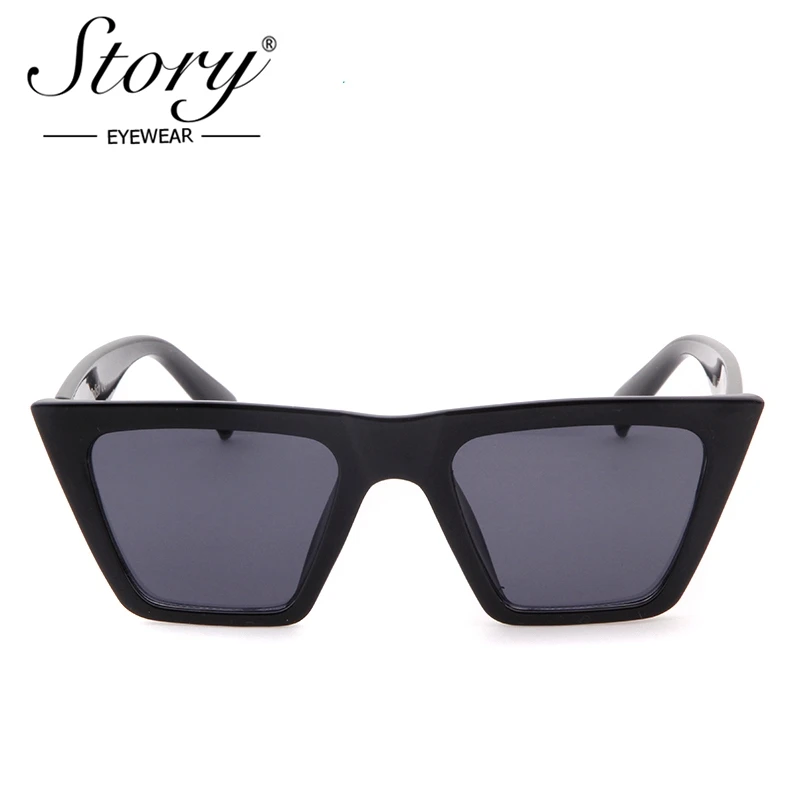 

STORY Small Square Sunglasses Women 2019 Luxury Brand Designer PC Frame Gradient Lens Cat Eye Sun Eyewear Male 90S Shades S6881