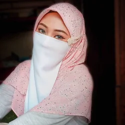 Hijabs islâmico véu niqab rosto capa burqa máscara para árabe único em camadas khimar cabeça lenço ramadan tradicional headwear