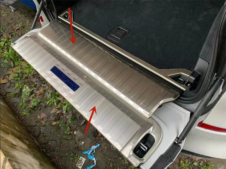 Car Rear Trunk Door Sill Scuff Plate Entry Guards Cargo Step For BMW X5 G05 2019 2020