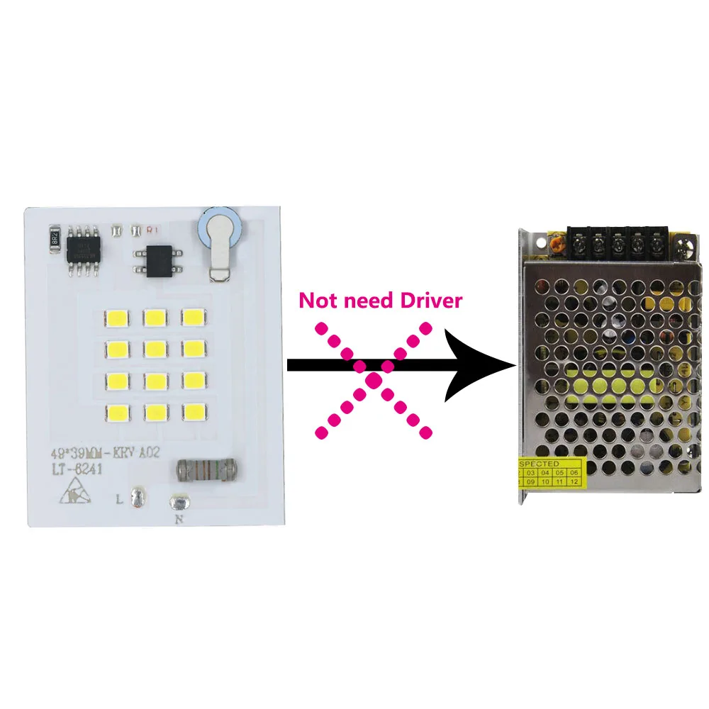 Imagem -04 - Chip Led Cob Ac220v Nenhuma Necessidade Motorista 10w 20w 30 50 100w150w 200w Led Módulo Leds para Solda Led Matriz 220v Peças Smd2835