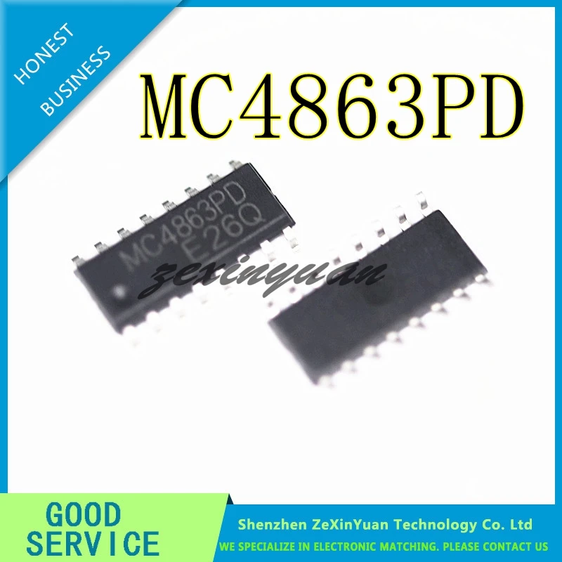 5PCS/LOT MC4863PD MC4863 SOP-16 DUAL TONE BRIDGE AUDIO POWER AMPLIFIER CHIP