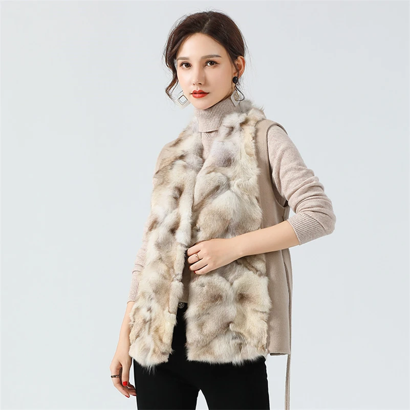 Aorice giacca invernale da donna in pelliccia di volpe Parka Coat Jacket 2020 New Female Lady gilet in pelliccia di volpe naturale cappotti giacche Z20139