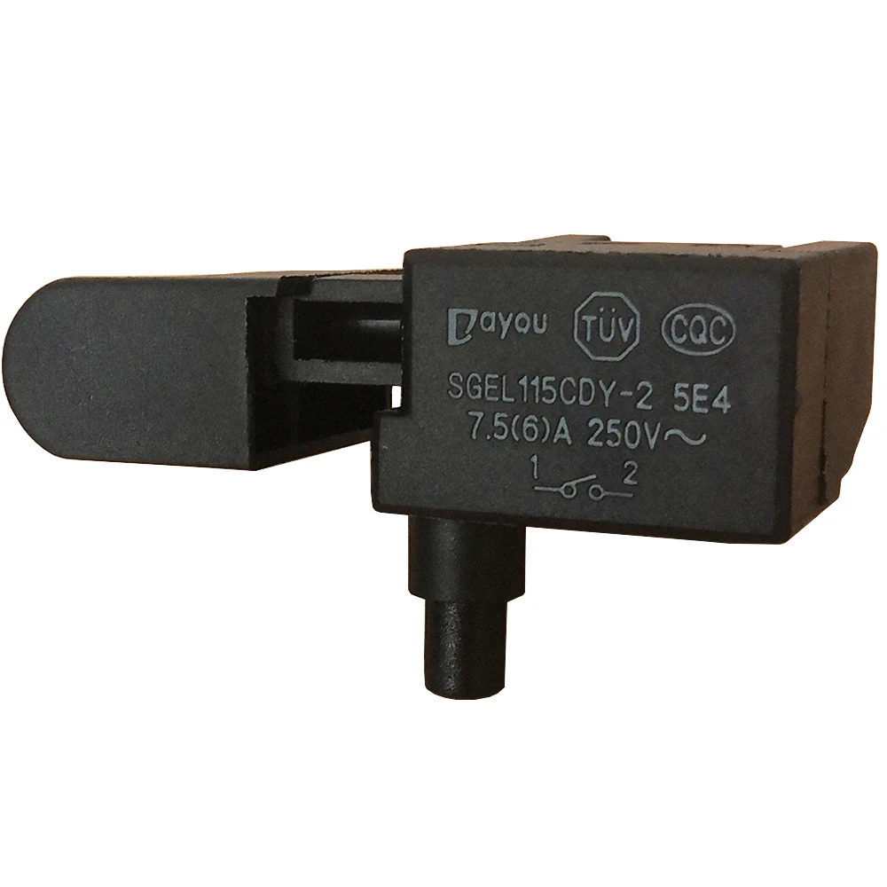 Interruptores de botón SGEL 115CDY-2 para máquina de corte de dolomita 4100, 4 pulgadas, 250V, 7,5 (6) A, paquete de 5