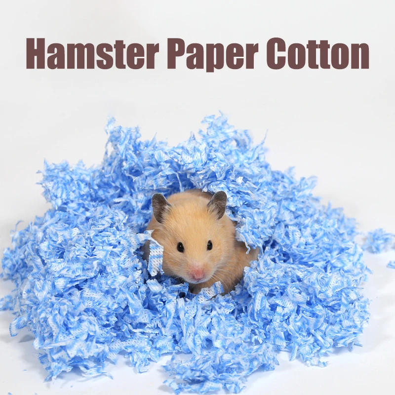 Hamster Paper Cotton Deodorant Absorbent Litter Paper Chips Instead of Sawdust Acrylic Hamster Cage Accessories Supplies