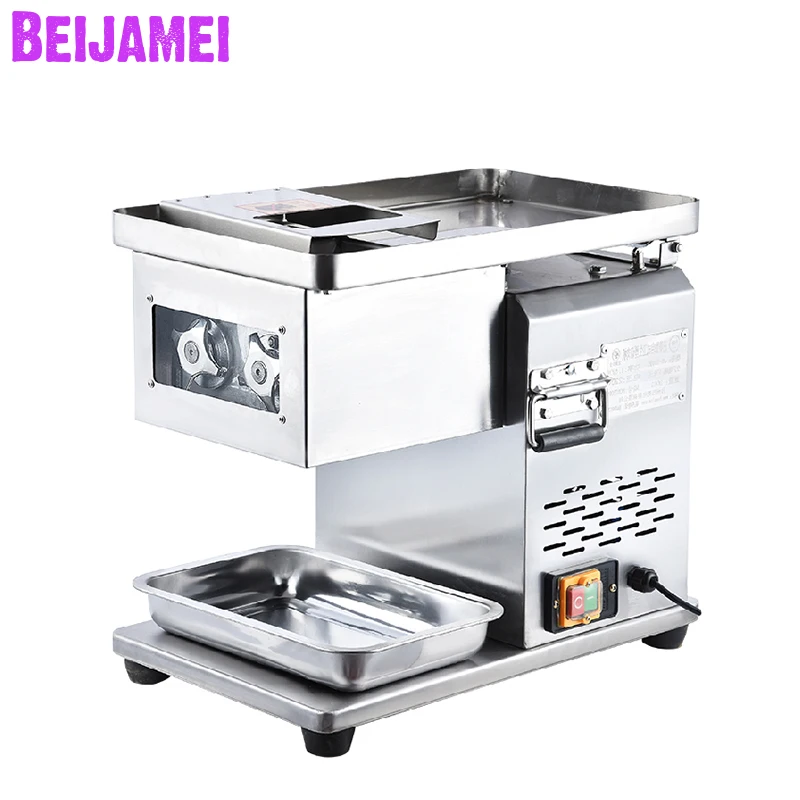 

BEIJAMEI Commercial Meat Cutter Slicer Machine Stainless Steel Meat Slicing Machine Meat Shredded Diced Mincer