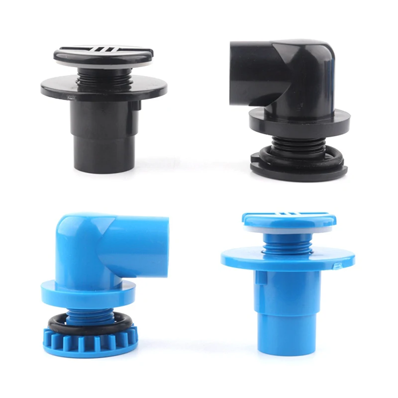 1pc PVC 20mm 25mm Fish Tank Connector Aquarium Elbow Straight Joint Water Tank Drainage Connector Aquarium Water Inlet Outlet