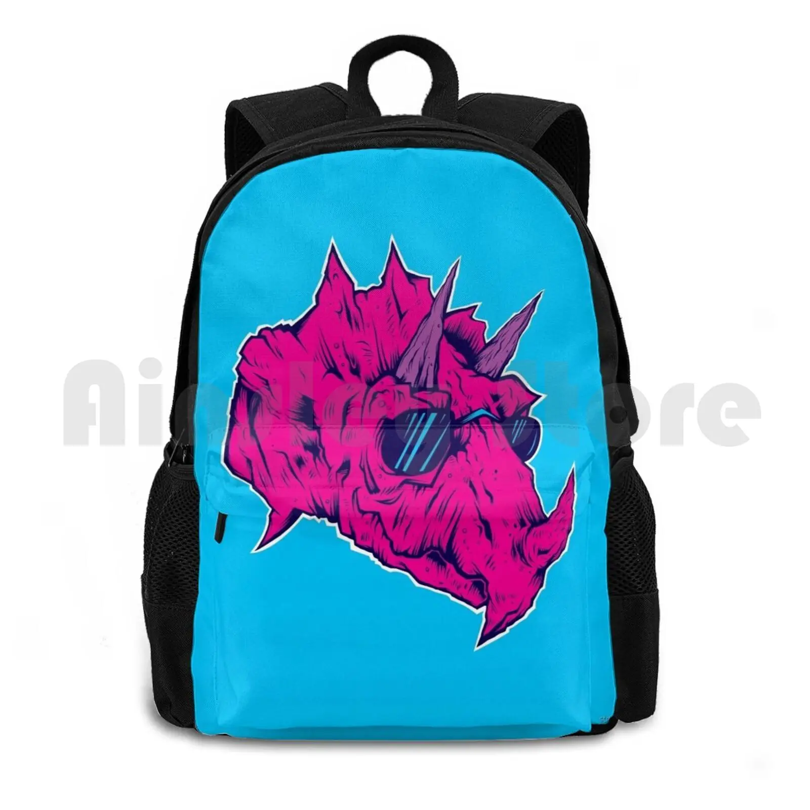 

Triceraboss No. 1 Outdoor Hiking Backpack Waterproof Camping Travel Triceratops Dinosaur Dinosaurs Cool Dude Man Dino Extinct
