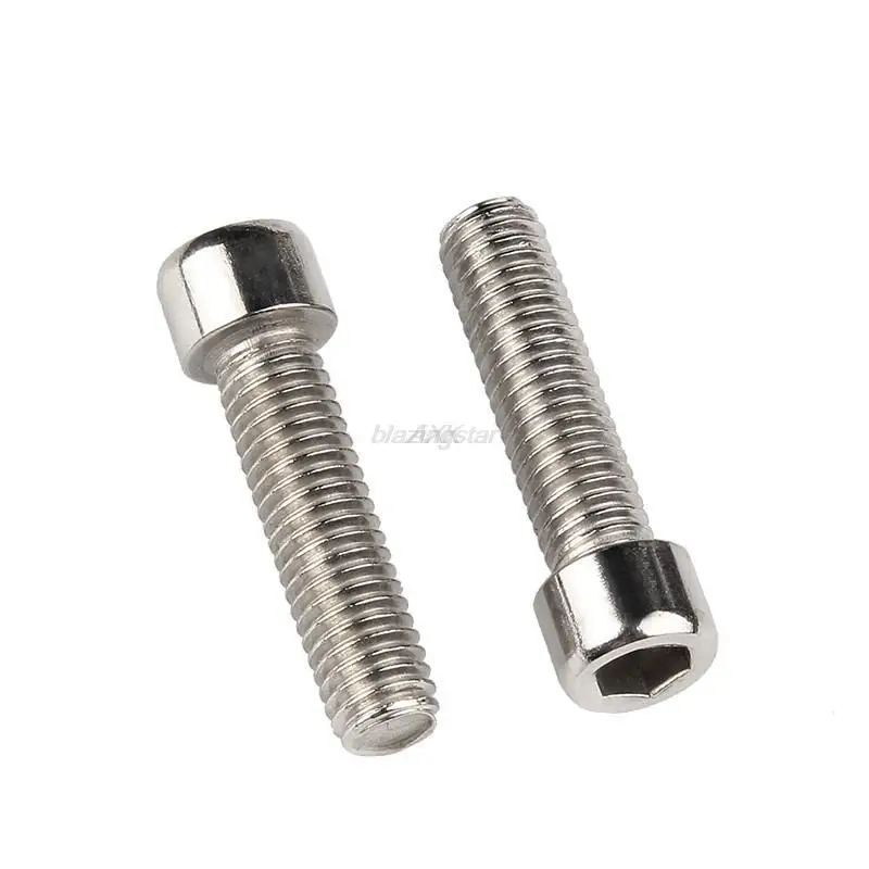 25pcs M2.5 M3 Nonstandard 304 A2 Stainless Steel Hexagon Hex Socket Cap Allen Head Screw Bolt Small Head Diameter 3.8mm 4.5mm