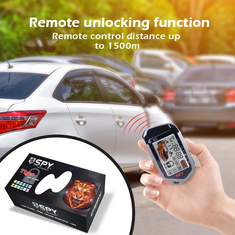 Auto Ignition Remote Starter Engine Keyless Start Stop Two-way Car Alarm With Autostart Central Locking Automation Immobilizer