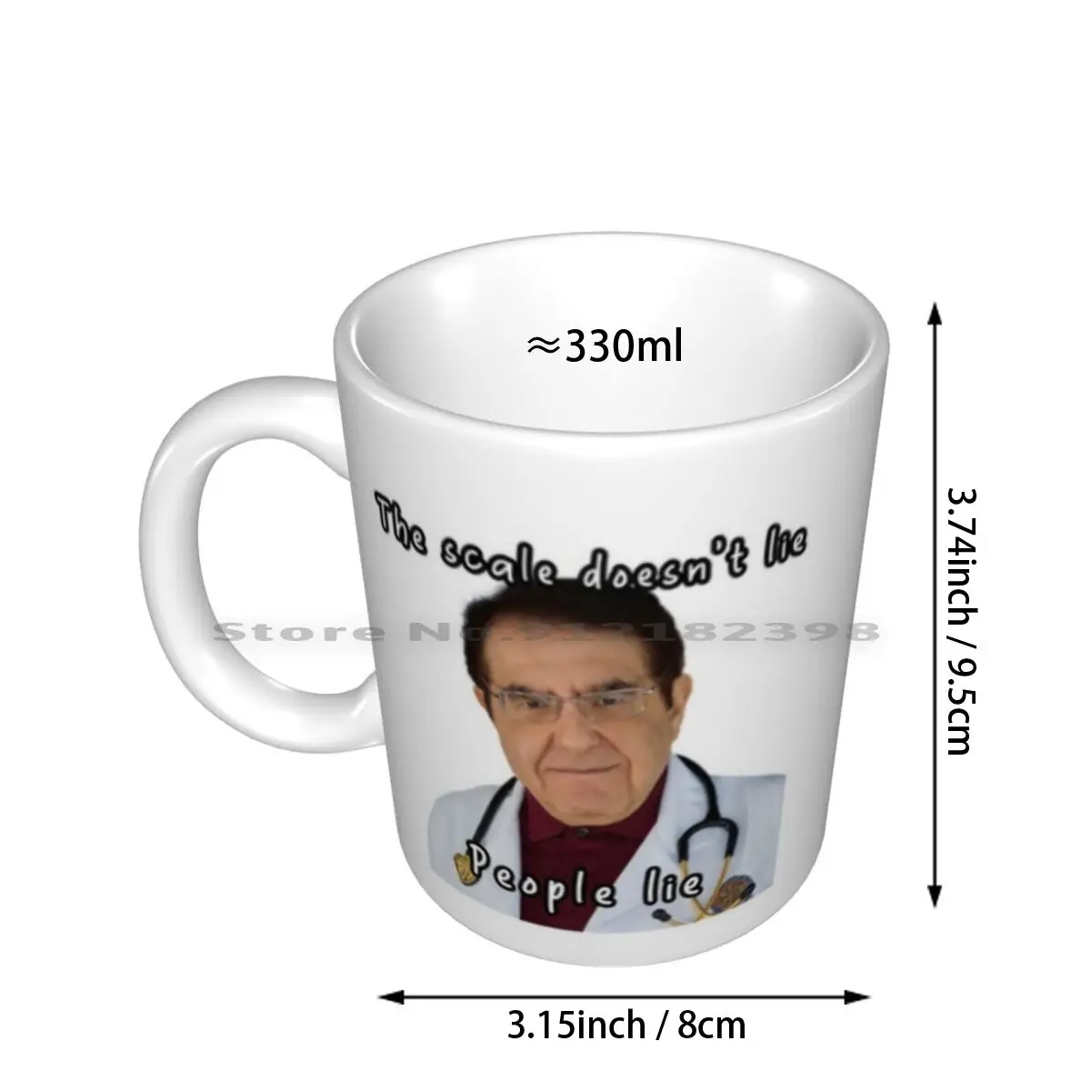 Dr. Now , The Scale Doesn't Lie , People Lie. Ceramic Mugs Coffee Cups Milk Tea Mug Dr Nowzaradan Dr Now Refrigerator Magnet