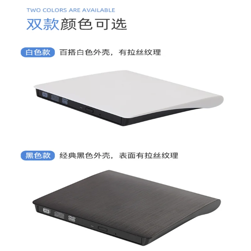 외장 DVD CD 버너 외장 CD 드라이브, USB 3.0 DVD +/- RW CD +/- RW 장치, 휴대용 카드 리더, 초슬림 외장 디스크