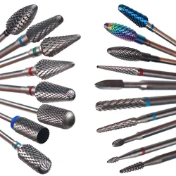 1pc Carbide Milling Cutters Nail Drill Bits Electric Manicure Pedicure Machine Files Cuticle Remove Burr Drill Accessories