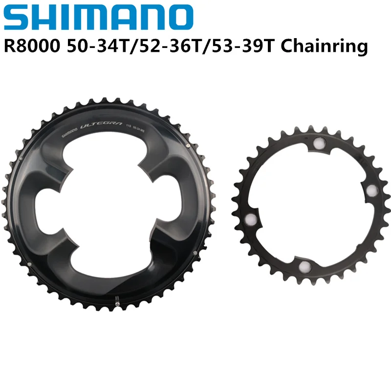 Shimano Ultegra-Pedaleira para bicicleta de estrada, R8000, 105, R7000, 11s, 34T, 36T, 39T, 50T, 52T, 53T, 50-34T, 52-36T 53-39t 110bcd