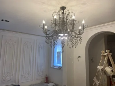 Baroque Black White Designer Hanging Lamps LED Pendant