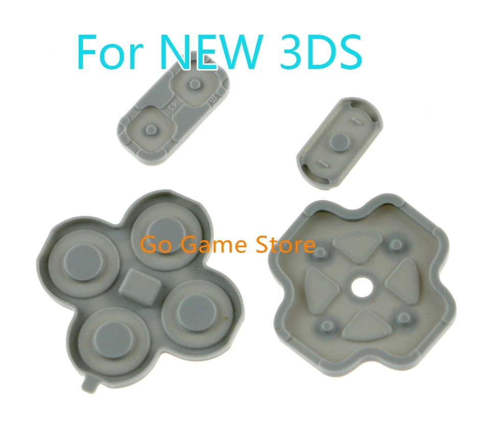 1set for NEW 3DS replacement Conductive adhesive silicone rubber pad silicone button rubber pad