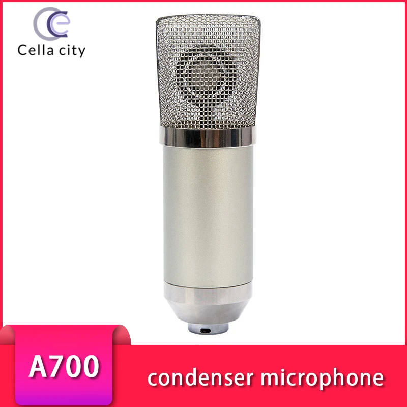 

Cella City Condenser Microphone Large Diaphragm Song Computer Mobile Phone Recording And Singing Special Anchor Live Microphone