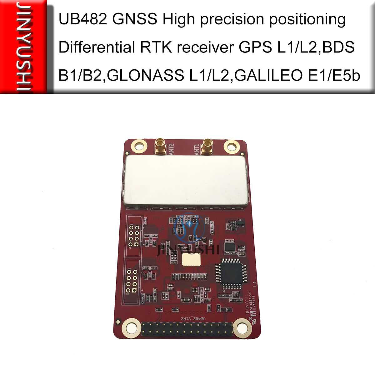 Complete GNSS receiver with Unicorecomm UB482 board High precision positioning RTK GPS L1 L2 BDS GLONASS L1/L2 GALILEO E1/E5b