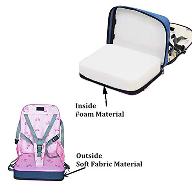 Bolsa útil para silla de comedor de bebé, asiento portátil Oxford, tela a prueba de agua, viaje infantil, cinturón plegable para niños, silla alta