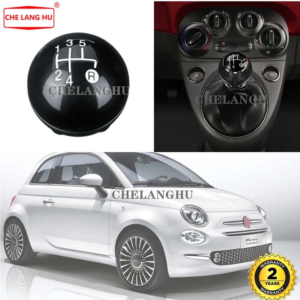 

For Fiat 500 2016 2017 2018 2019 Car-styling 5 Speed Gear Shift Stick Knob Level