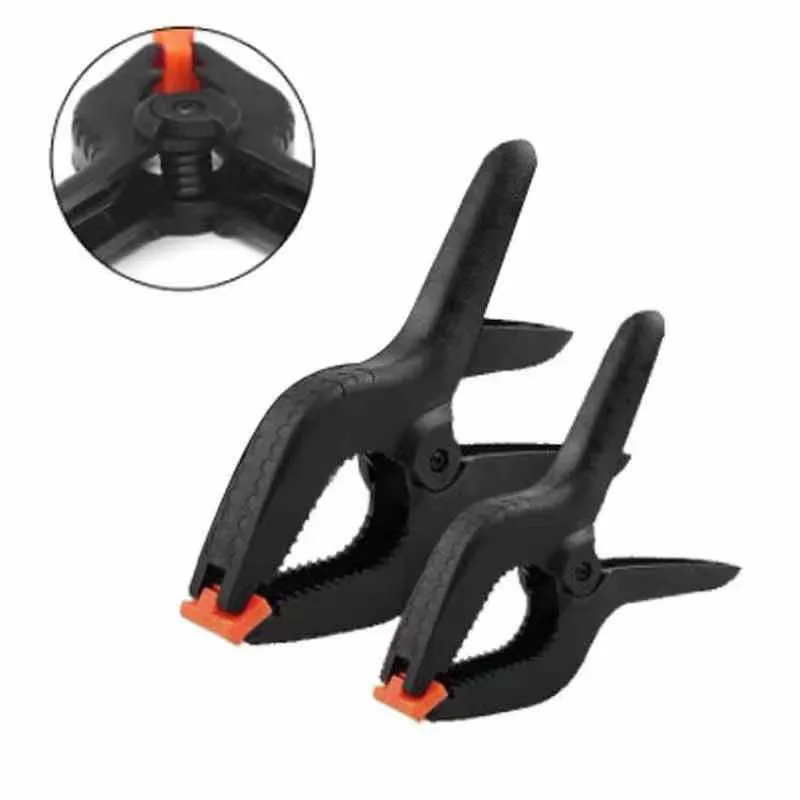 2-10 Pcs Woodworking Spring Clamps 2/3 Inch DIY Tools Plastic Nylon Clip A Type Clamp Woodworking Holding Spring Clip