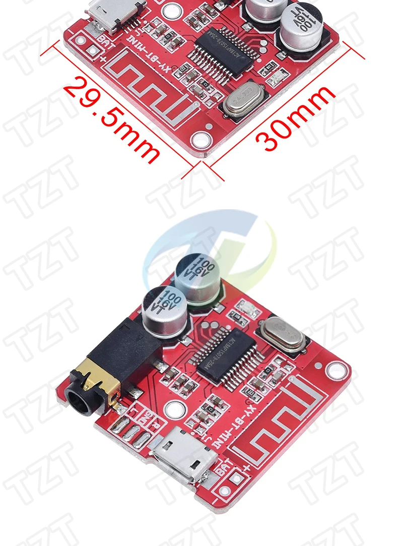 Bluetooth Audio Empfänger bord Bluetooth 4,1 BT 5,0 Pro XY-WRBT MP3 Lossless Decoder Board Wireless Stereo Musik Modul Mit Fall – Detail 6